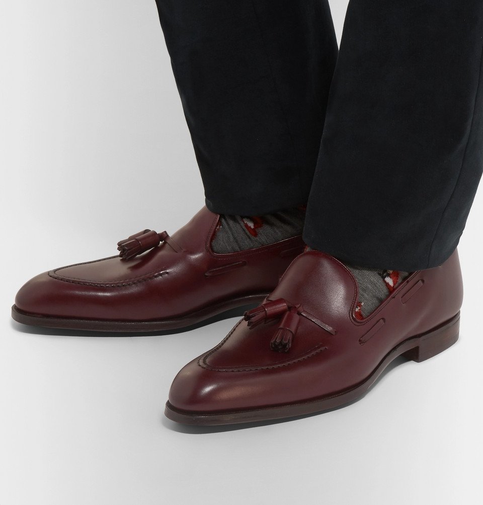 George Cleverley - Adrian Burnished-Leather Loafers - Men 