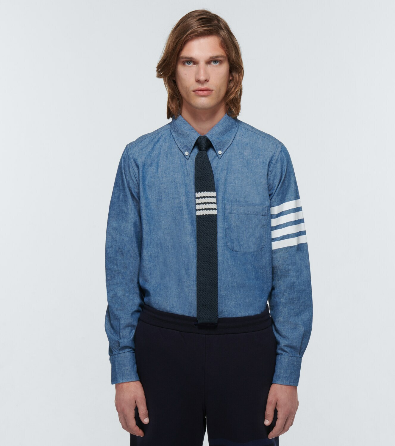 thom browne knit tie