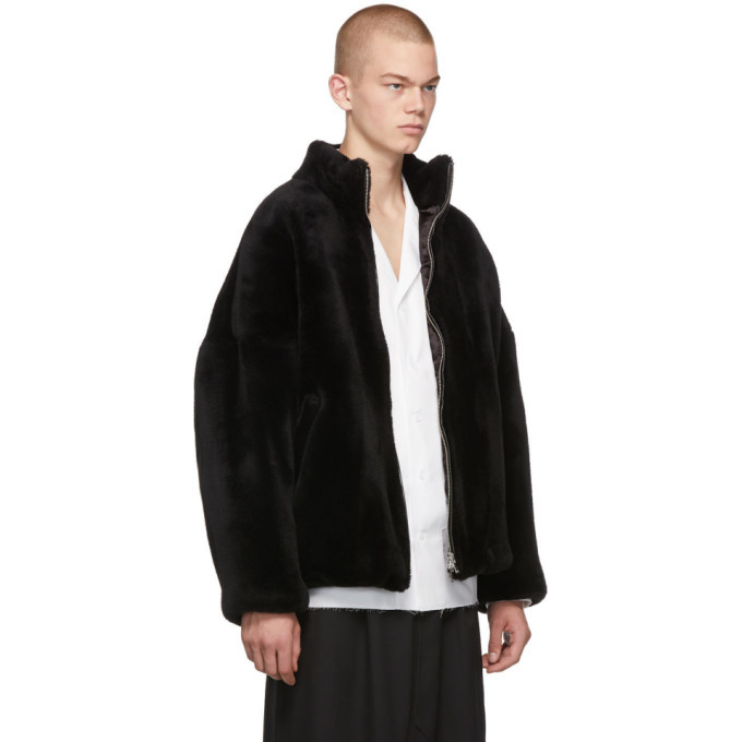 sulvam fake fur vest-