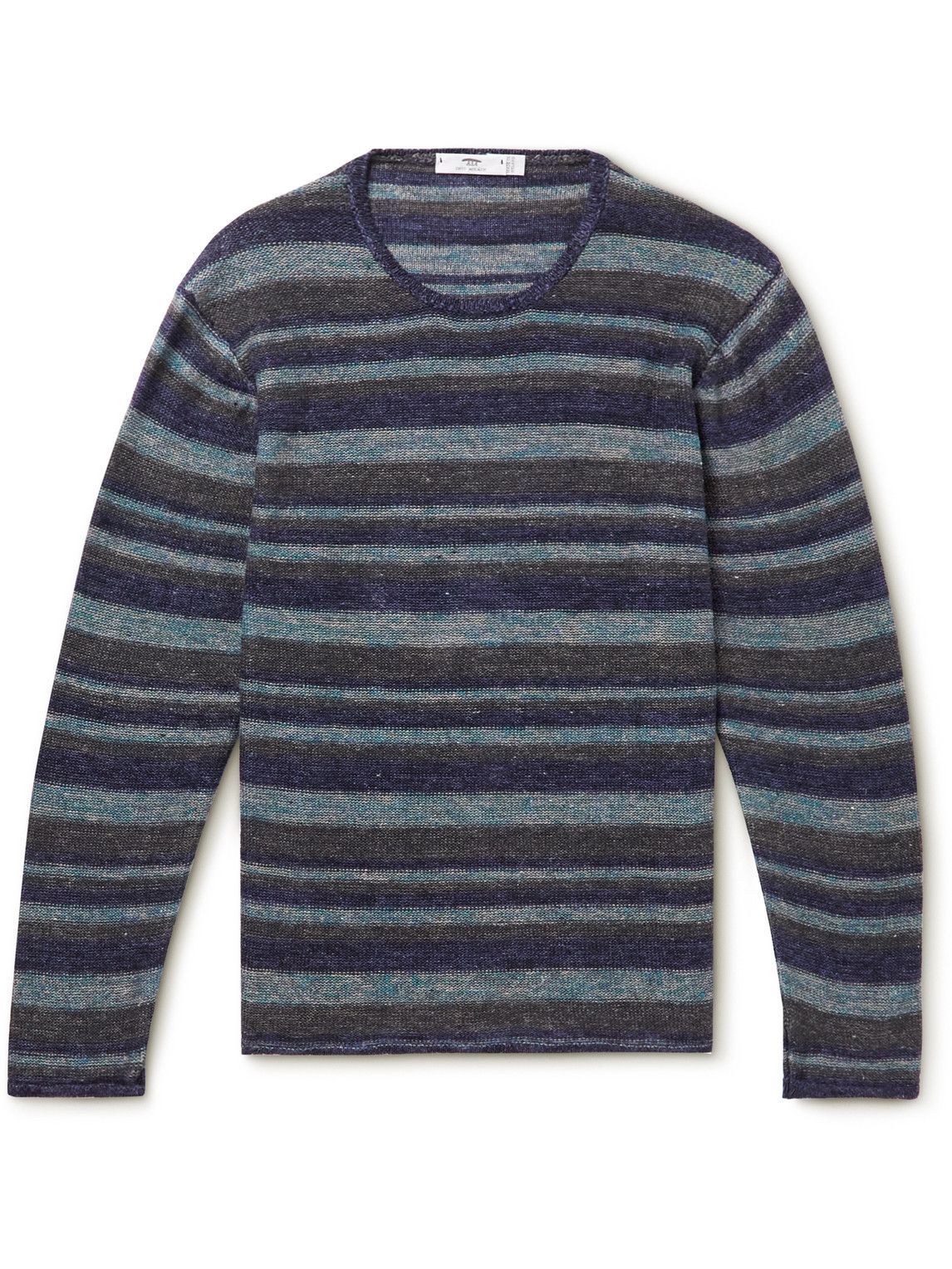 Inis Meáin - Striped Linen Sweater - Blue Inis Meáin