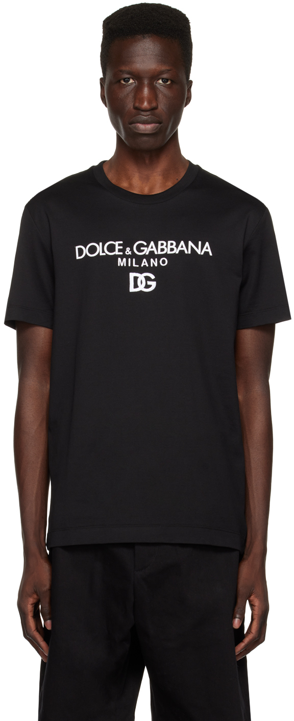 Photo: Dolce & Gabbana Black Crewneck T-Shirt