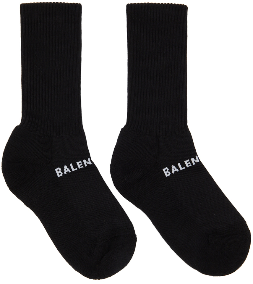 Balenciaga Black & White Mold Socks Balenciaga