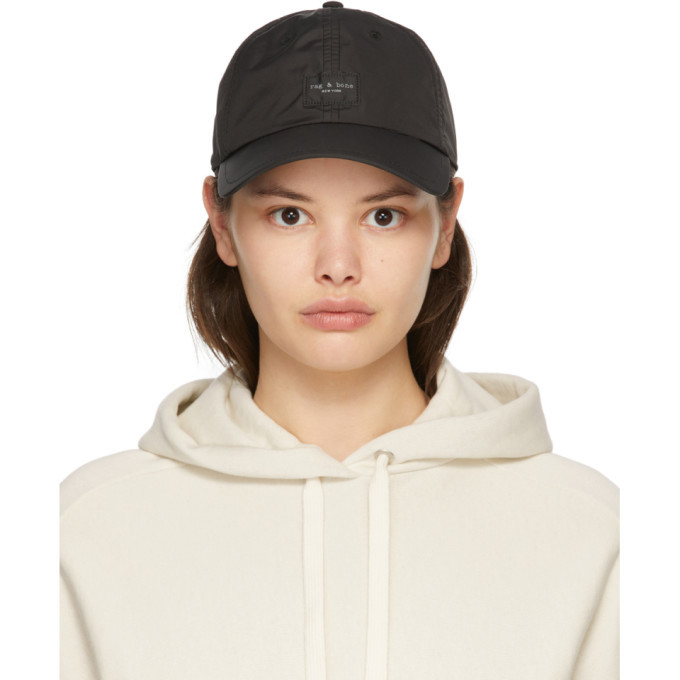 Rag And Bone Black Addison Cap Rag And Bone