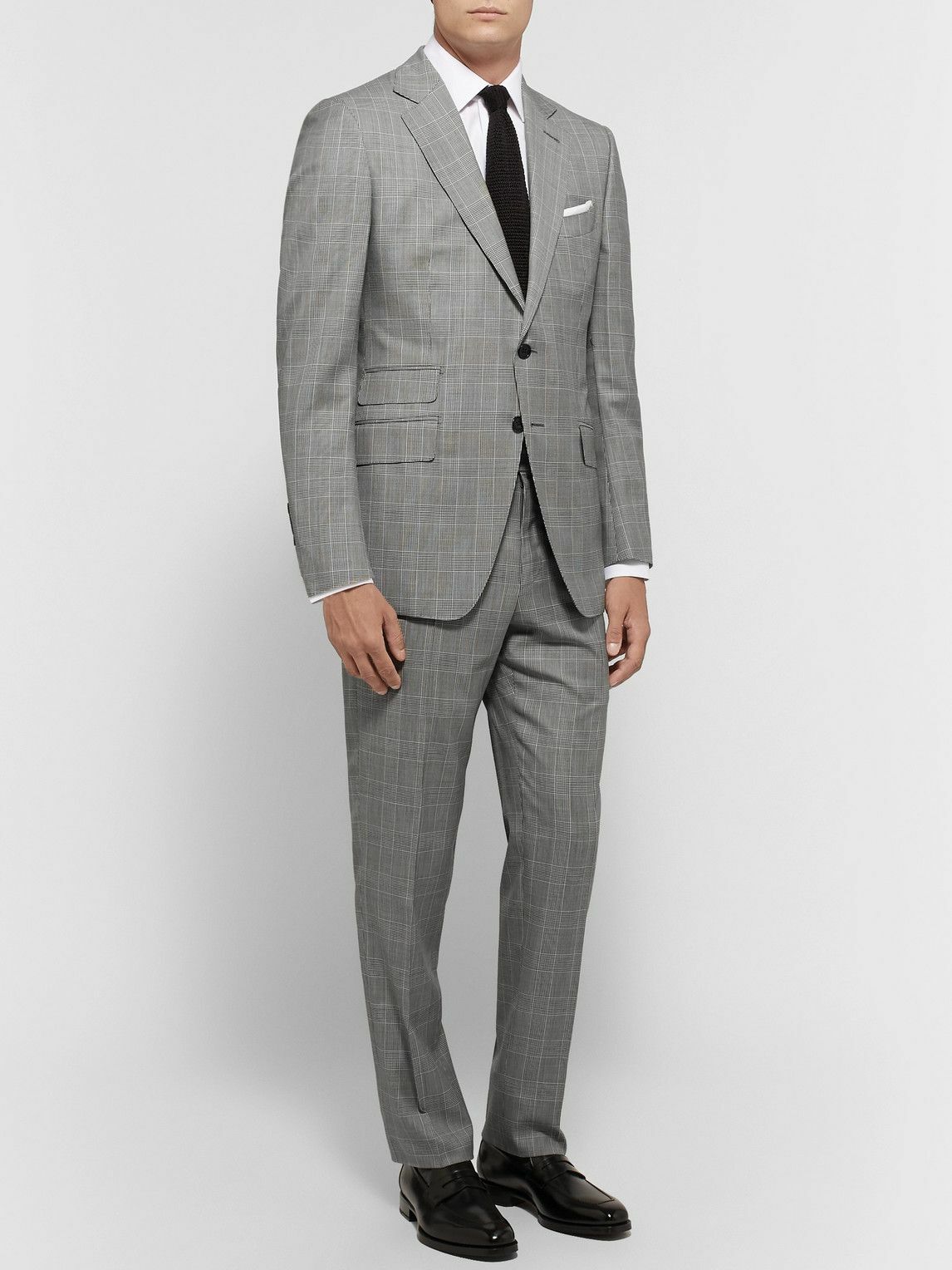 TOM FORD - O'Connor Slim-Fit Prince of Wales Checked Wool Suit Jacket -  Gray TOM FORD