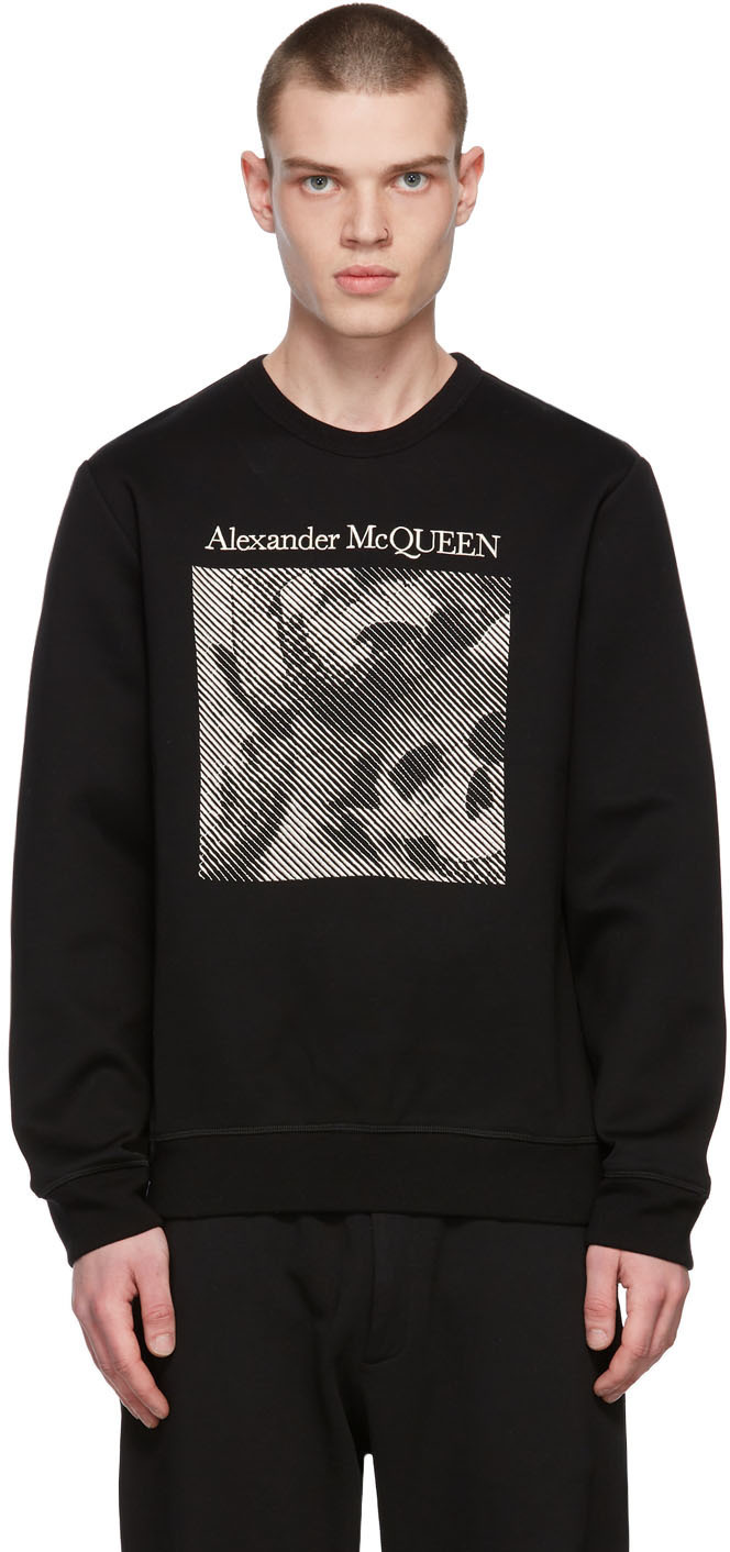 Alexander McQueen Black Skull Sweatshirt Alexander McQueen