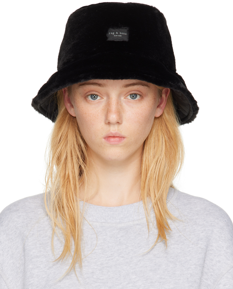 rag & bone OffWhite Reversible Addison Cruise Bucket Hat Rag and Bone