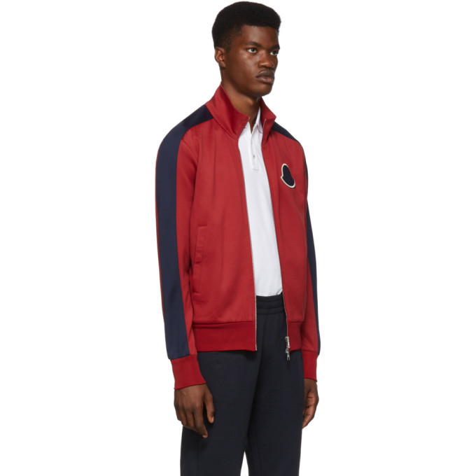 moncler cardigan red