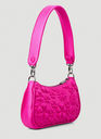Carmen Floral Embossed Shoulder Bag in Pink