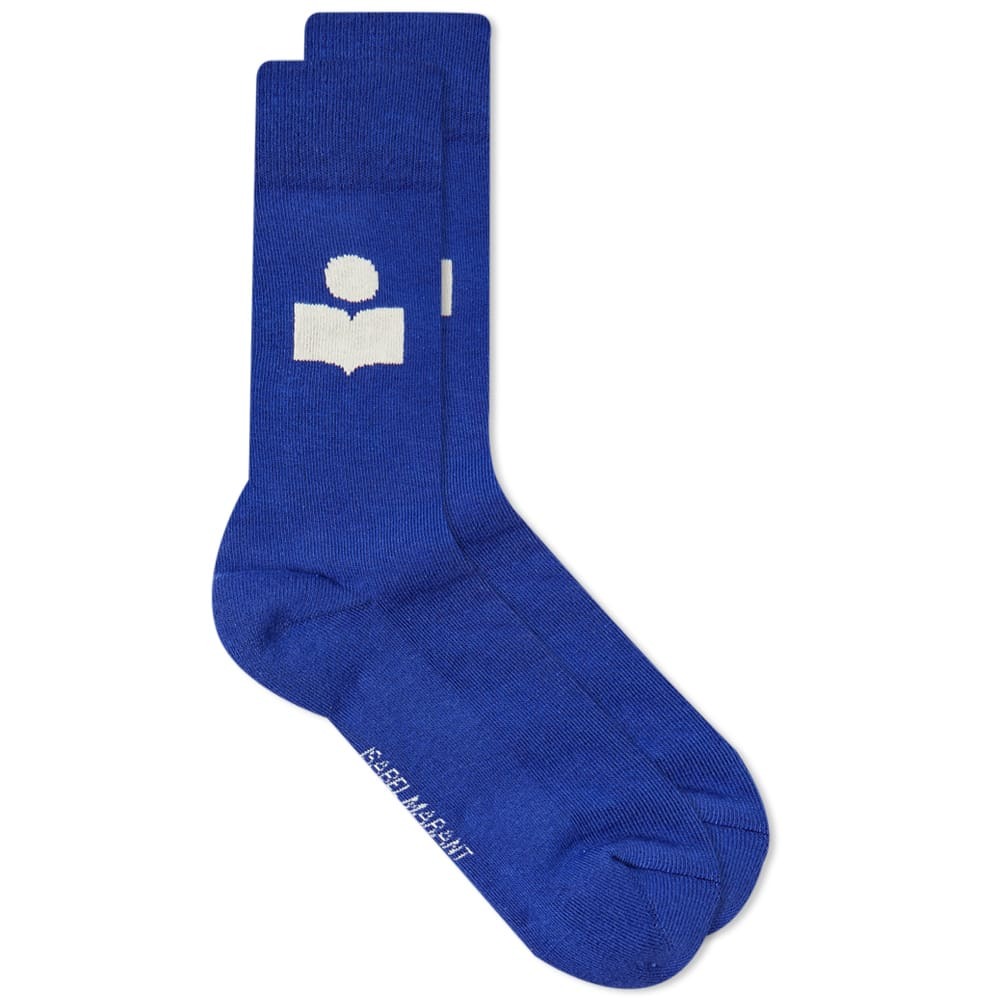Photo: Isabel Marant Étoile Women's Siloki Logo Socks in Blue