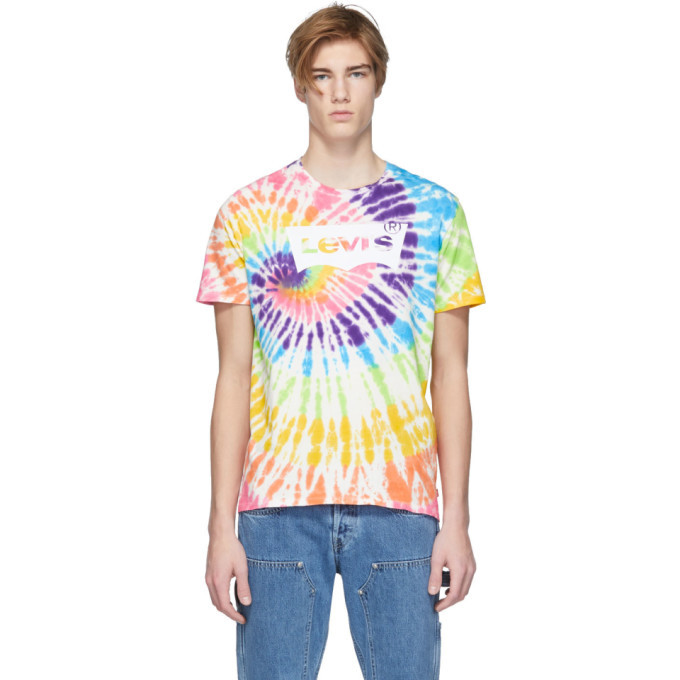 Levis Multicolor Tie-Dye Housemark T-Shirt Levis