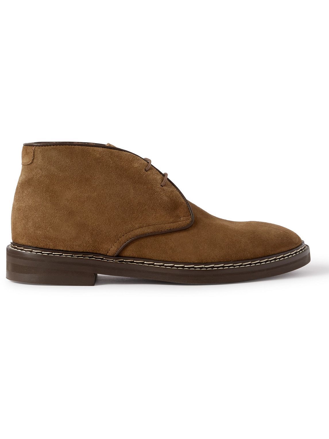 Mr P. - Lucien Regenerated Suede by evolo® Desert Boots - Brown Mr P.