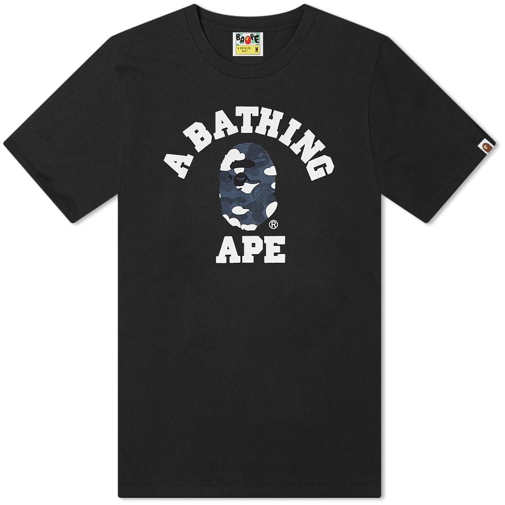A Bathing Ape Stripe ABC Camo College Tee A Bathing Ape