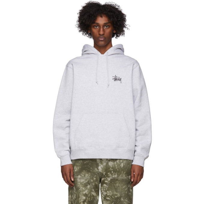 stussy grey hoodie