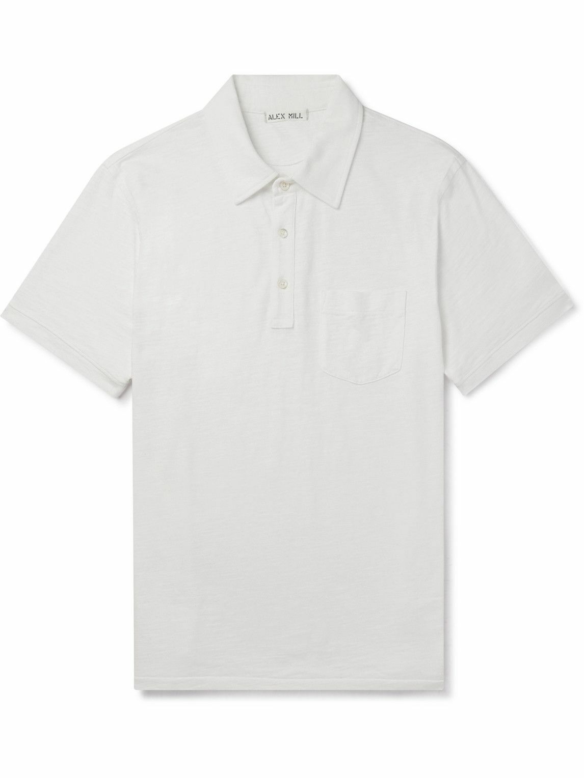 Alex Mill - Cotton-Jersey Polo Shirt - White Alex Mill
