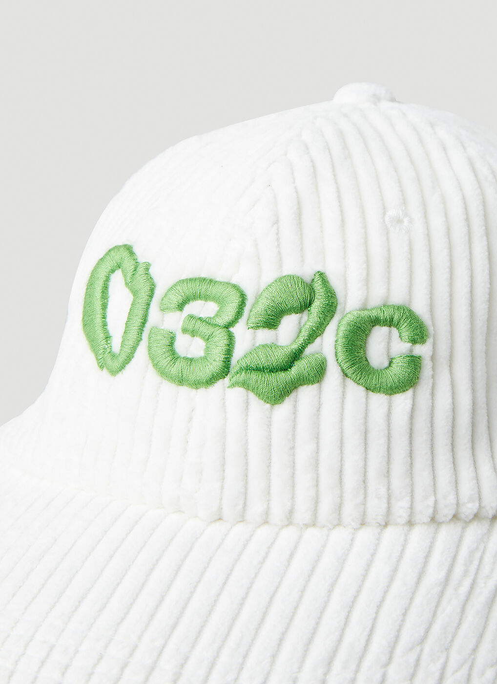 Glitch Logo Cord Cap in White