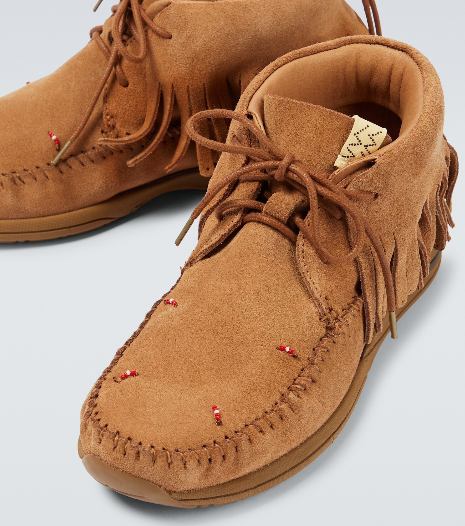 Visvim - FBT fringed suede moccasins Visvim