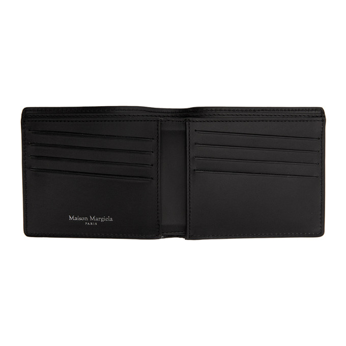 Maison Margiela Black Leather Bifold Wallet Maison Margiela