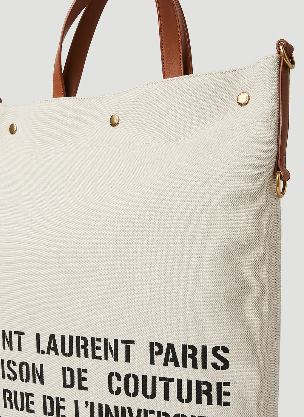 Universite Tote Bag in Cream Saint Laurent