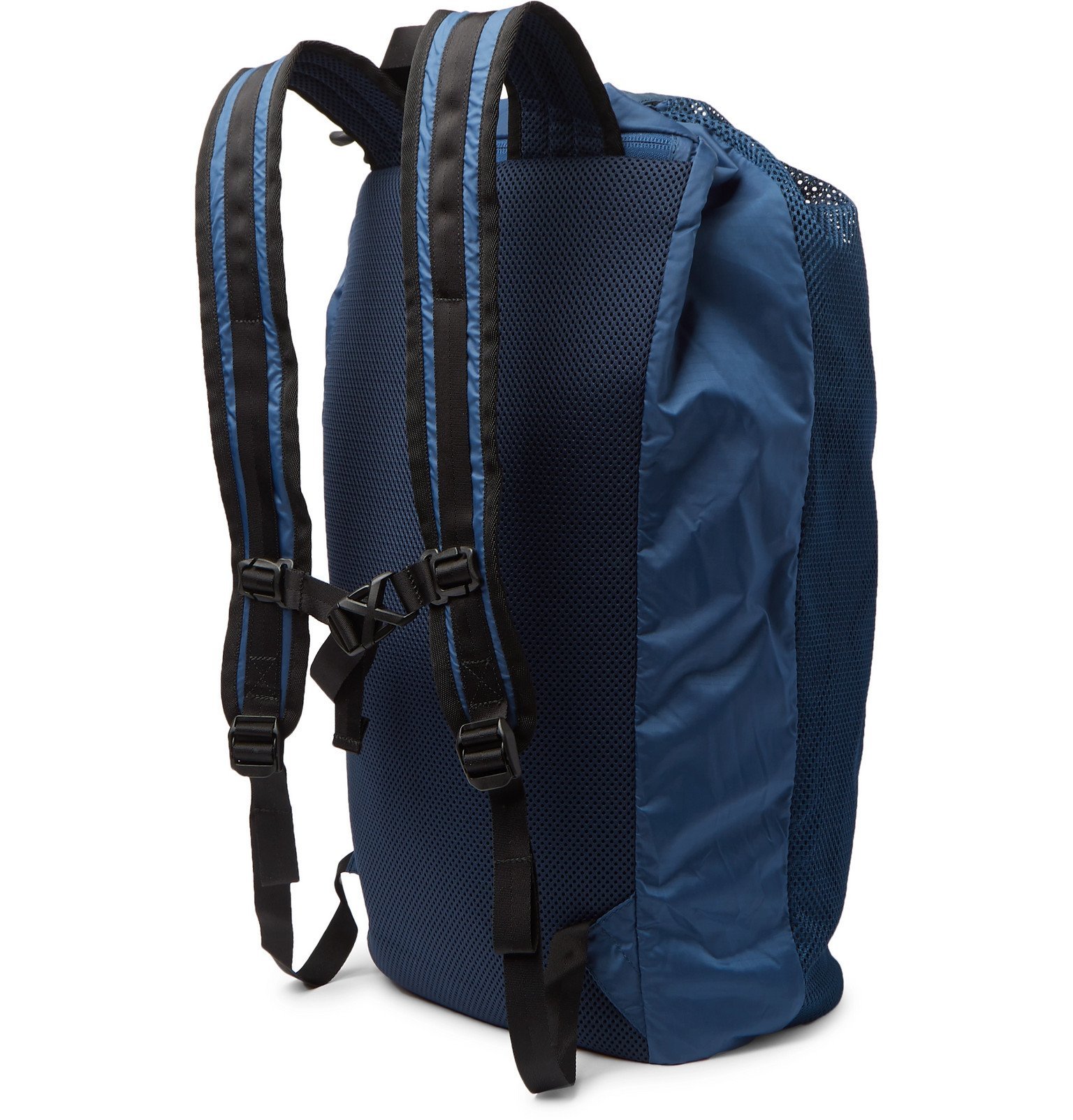 nanamica - Packable Mesh and Ripstop Backpack - Blue Nanamica