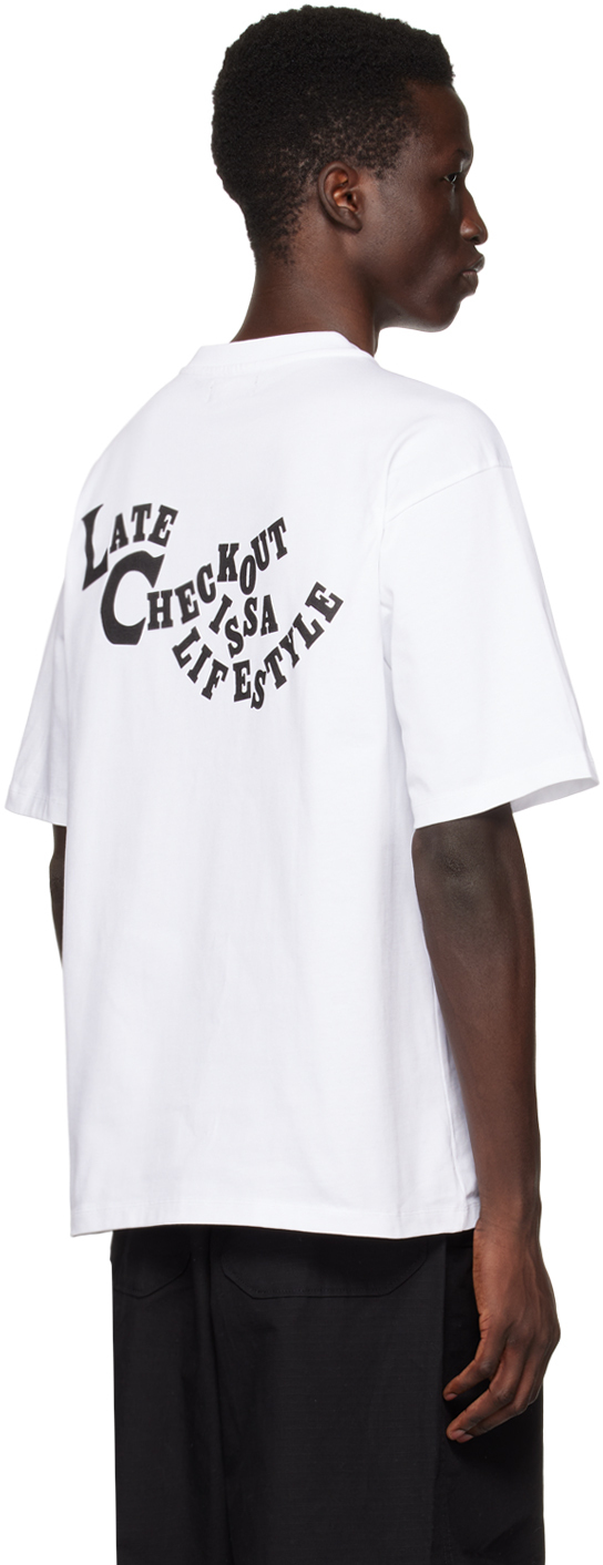 Late Checkout White Telephone T-Shirt