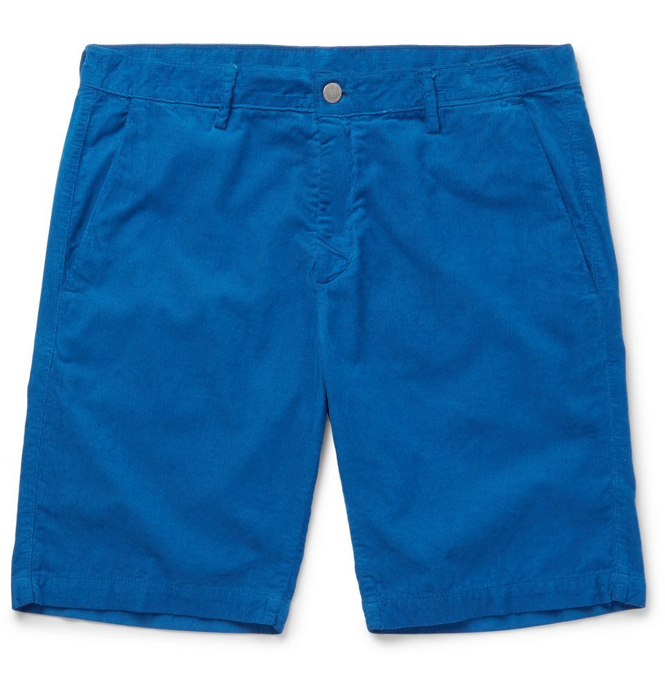 Massimo Alba - Slim-Fit Watercolour-Dyed Cotton-Corduroy Shorts - Men ...