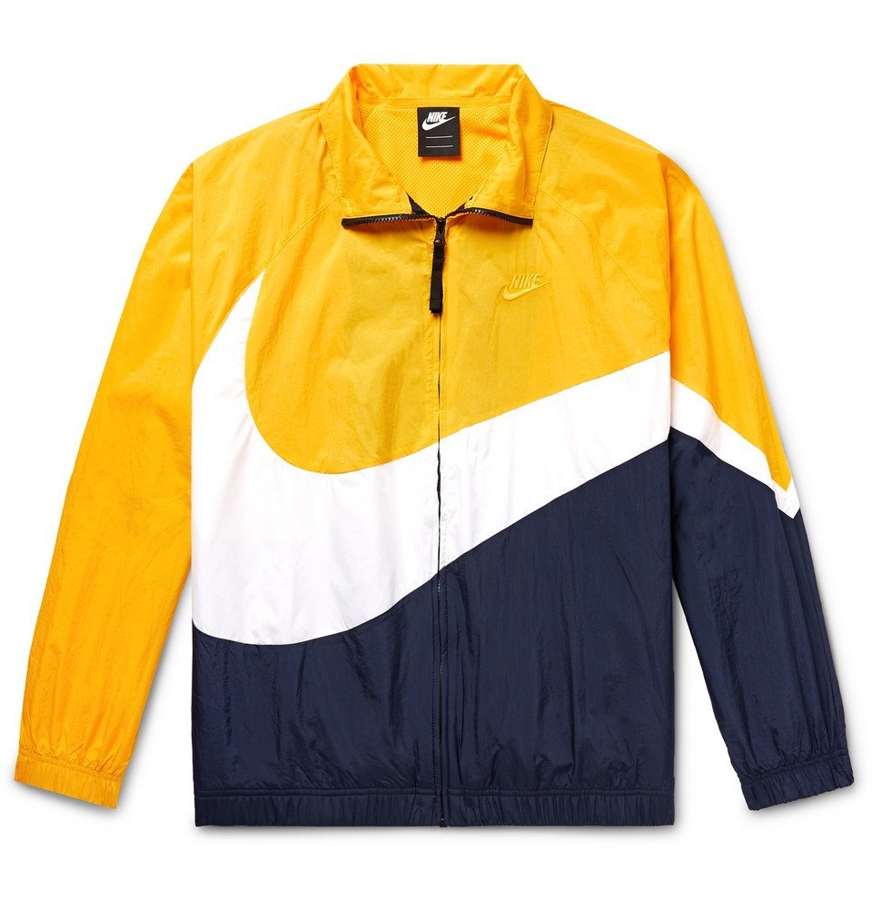 nike yellow track jacket