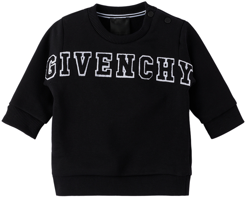 Photo: Givenchy Baby Black Embroidered Sweatshirt
