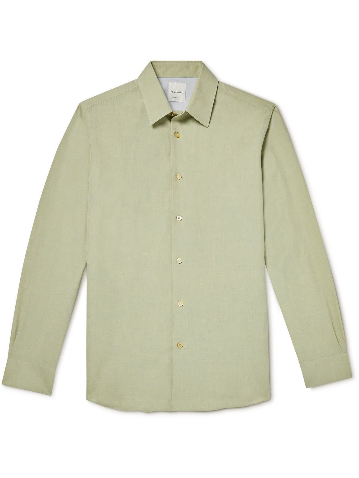 Paul Smith - Cotton and Linen-Blend Shirt - Green Paul Smith
