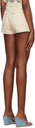 Reformation Beige Cowboy Shorts