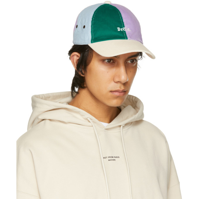 Drole De Monsieur Multicolor Corduroy Logo Cap