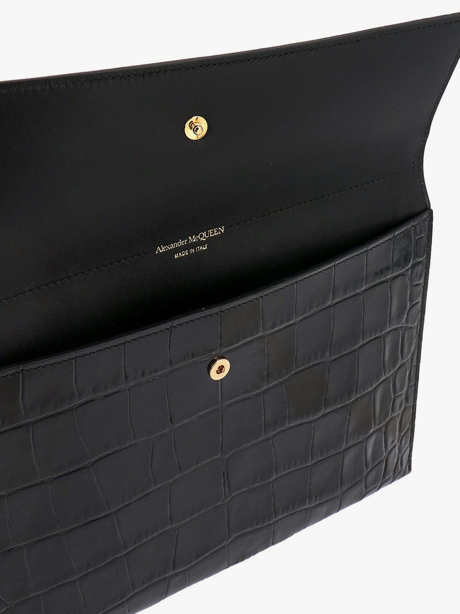 Alexander Mcqueen Clutch Bag Black Womens Alexander McQueen