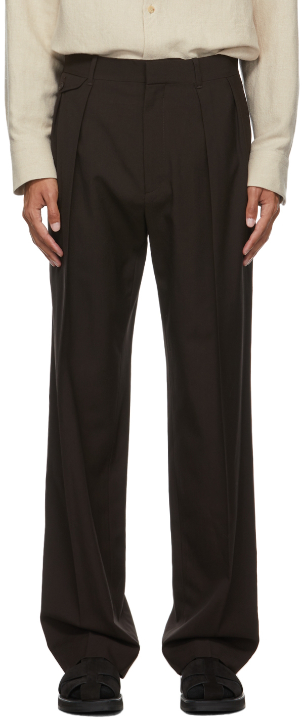 The Row Brown Marcello Trousers The Row
