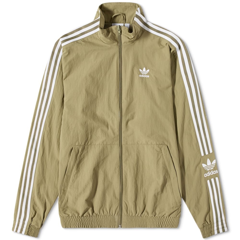 Adidas Men's Lock Up Track Top in Orbit Green adidas