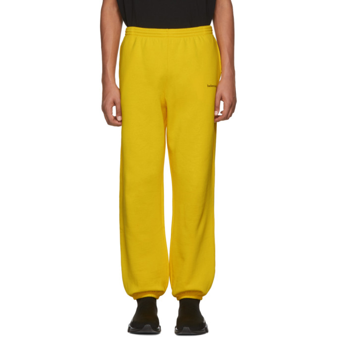 balenciaga pants yellow