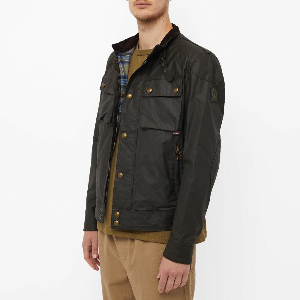 Belstaff Men's Racemaster Jacket In Faded Olive Belstaff