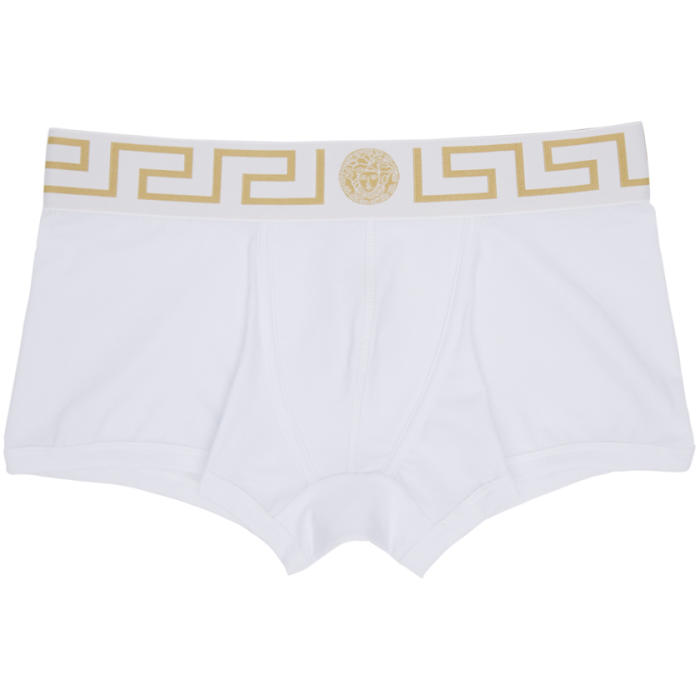 Versace Underwear Two-Pack White Medusa Boxer Briefs Versace Underwear