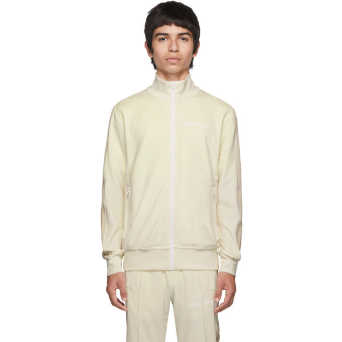 Palm Angels Off-White Chenille Track Jacket Palm Angels