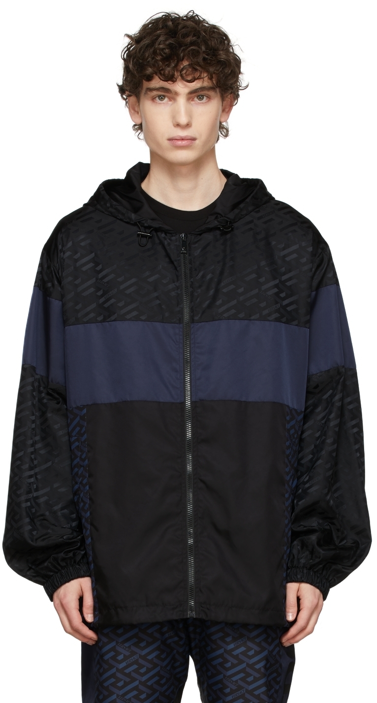 Versace Black & Blue Track Suit Jacket Versace