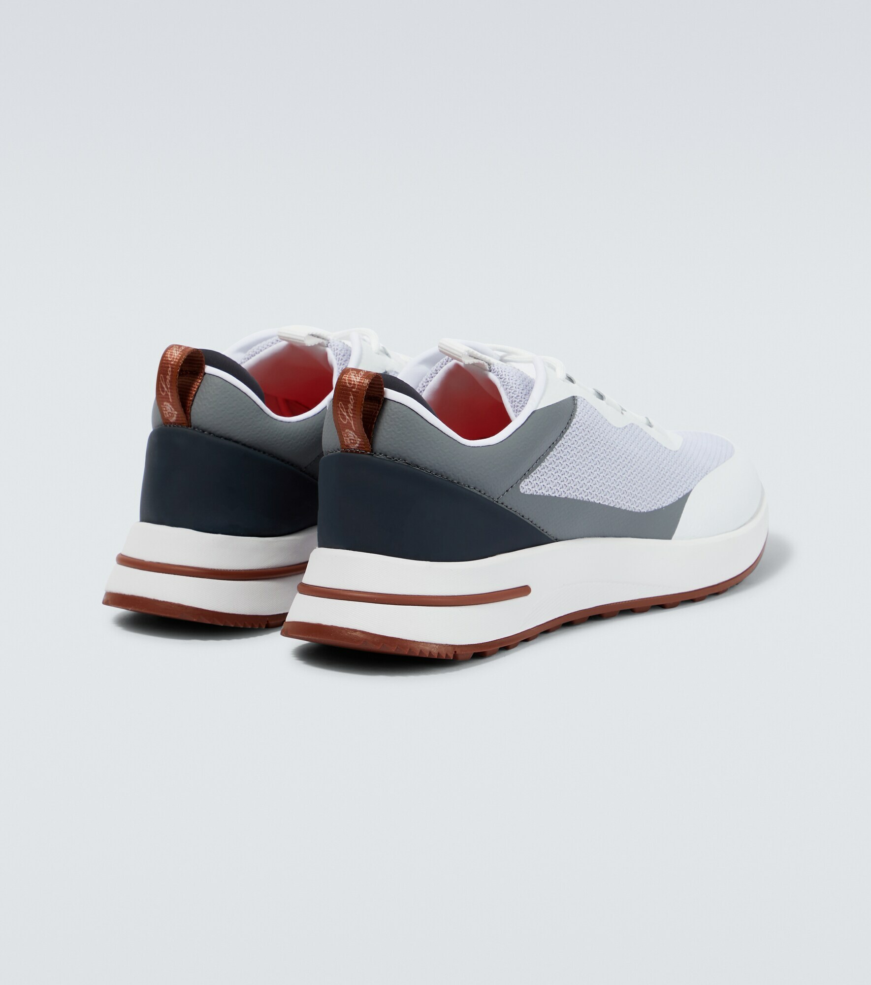 Weekend Walk Loro Piana - Weekend Walk leather-trimmed sneakers Loro Piana