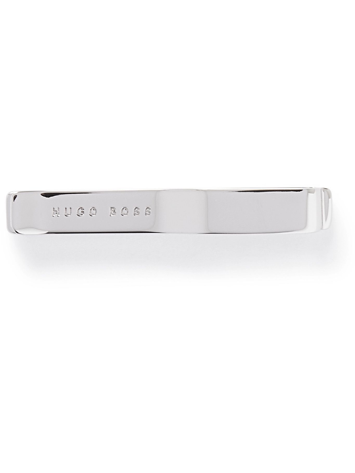 hugo boss silver tie clip