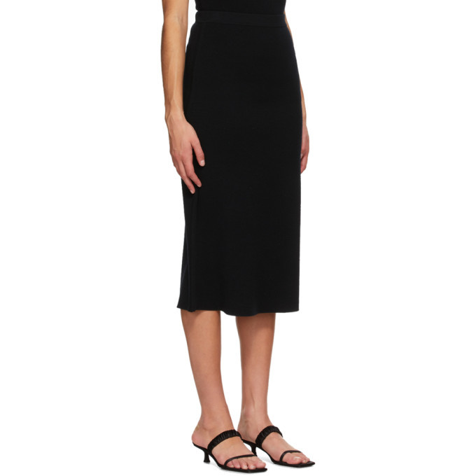 Toteme Black Wool Serpa Skirt Toteme