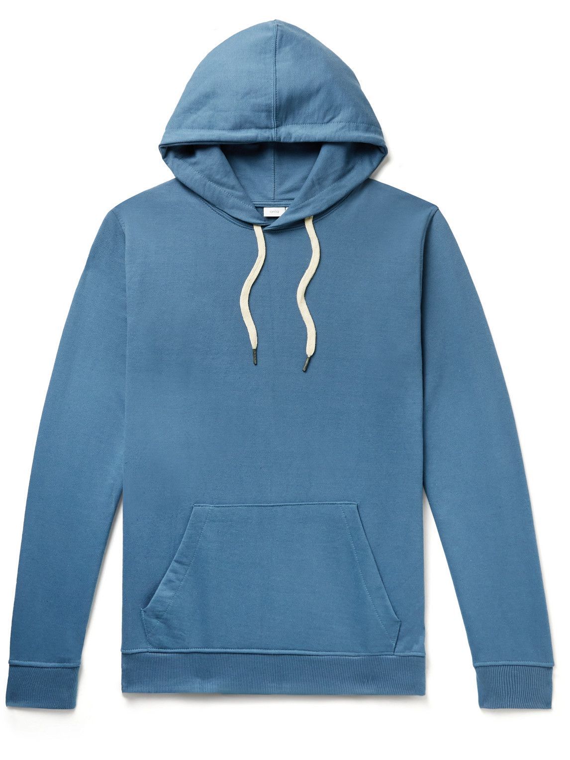 Onia - Cotton-Blend Jersey Hoodie - Blue Onia