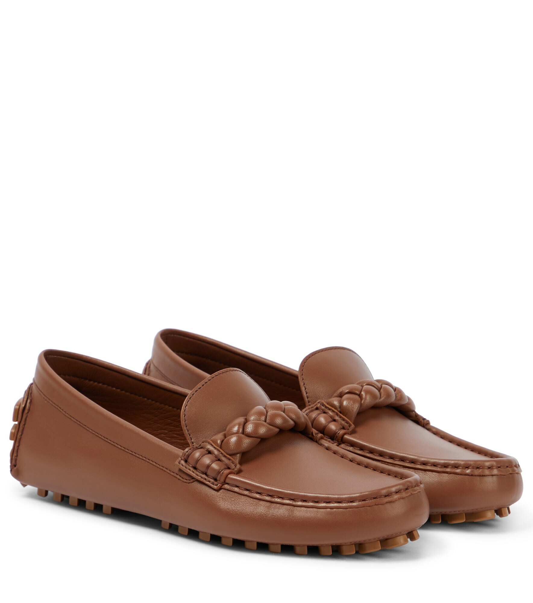 gianvito rossi leather loafers