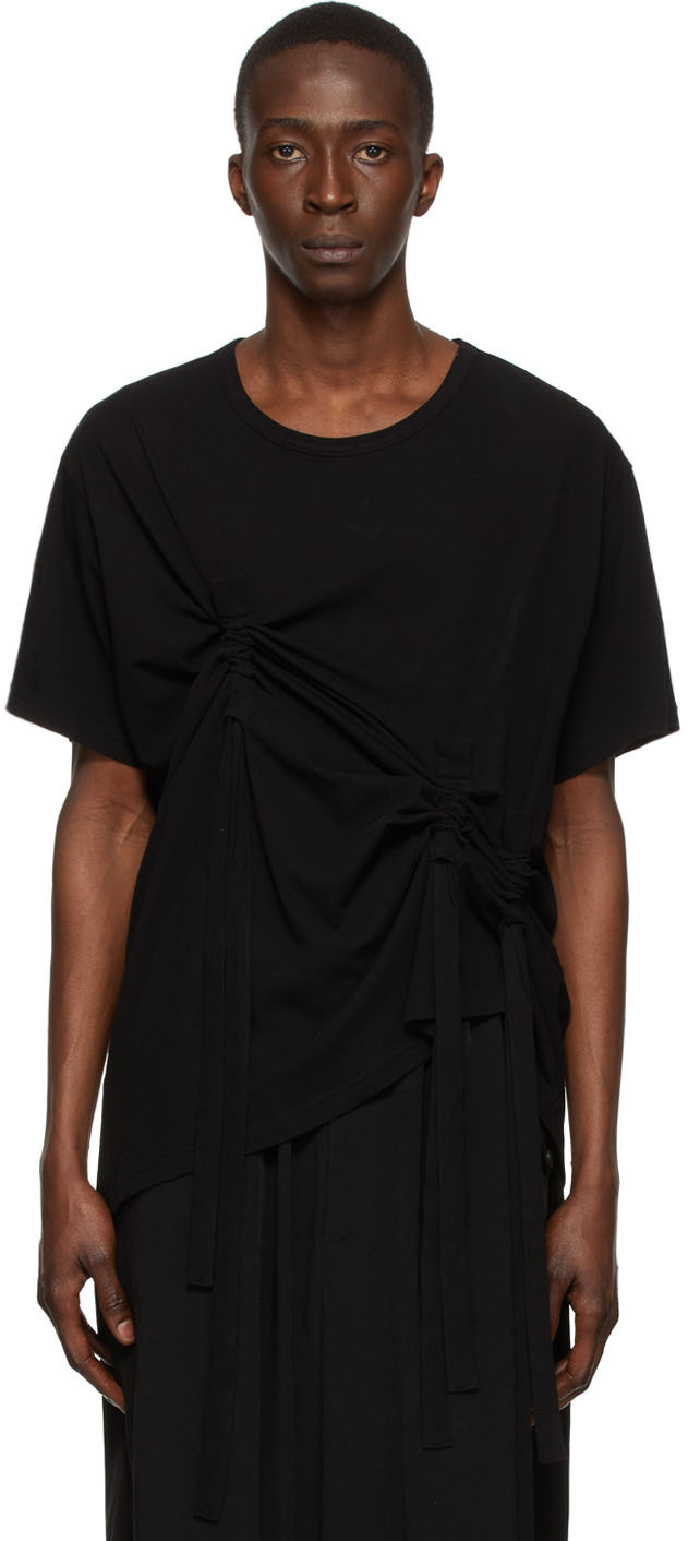 Yohji Yamamoto Shirt COTTON BROADCLOTH OPEN COLLAR LONG SHIRT