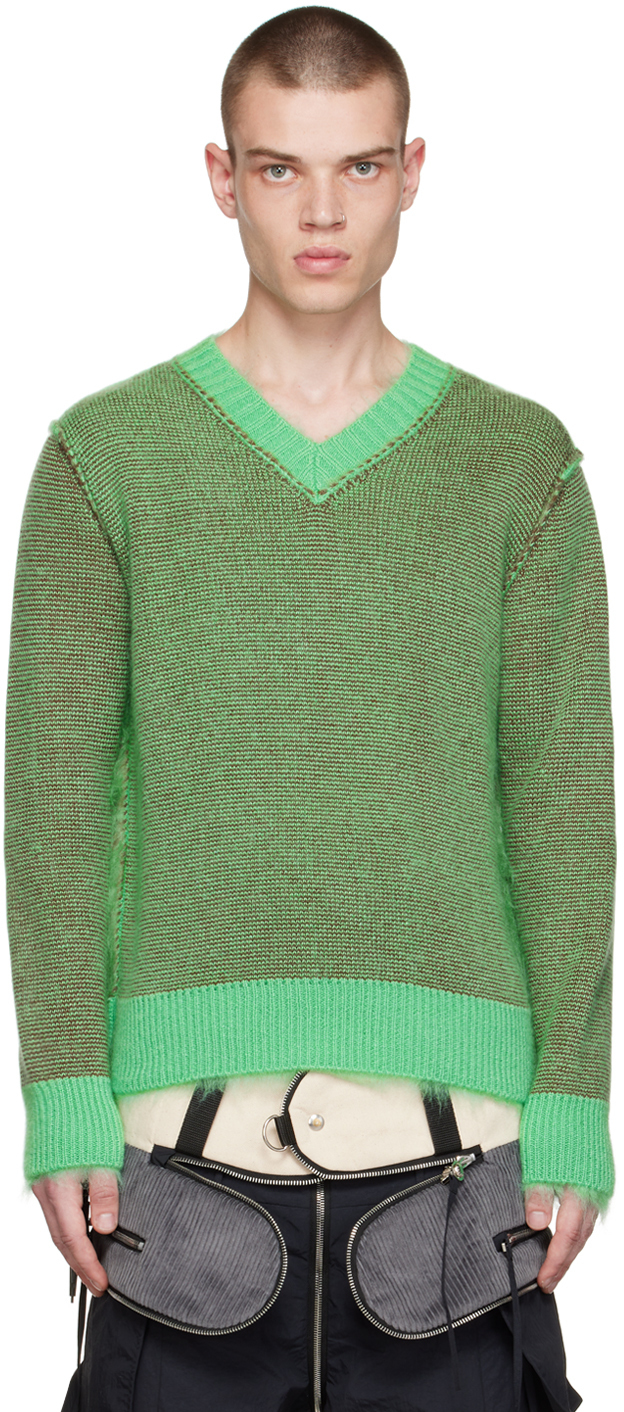 Craig Green Green Brushed Reversible Sweater Craig Green