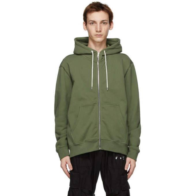 John Elliott Green Flash 2 Fullzip Hoodie John Elliott
