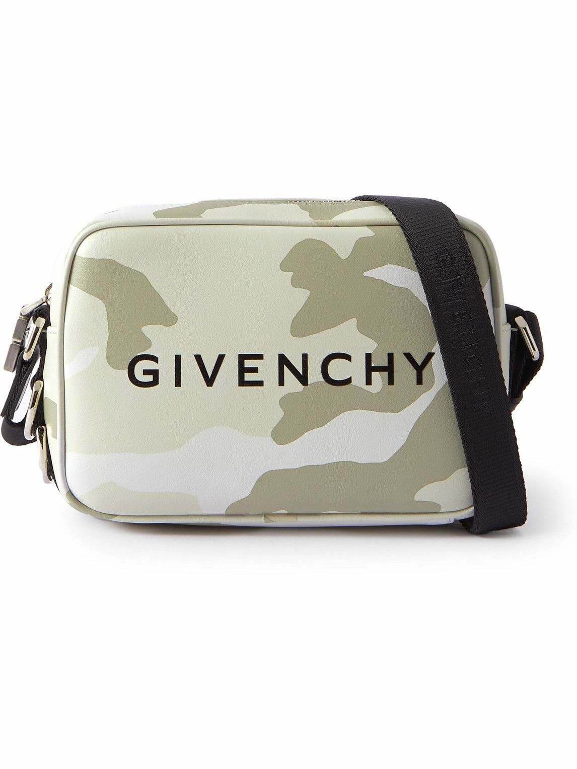 Givenchy - G-Essentials Logo- and Camouflage-Print Leather Messenger Bag  Givenchy