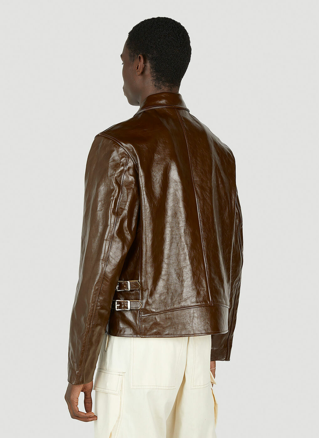 Our Legacy - Demon Leather Jacket in Brown Our Legacy