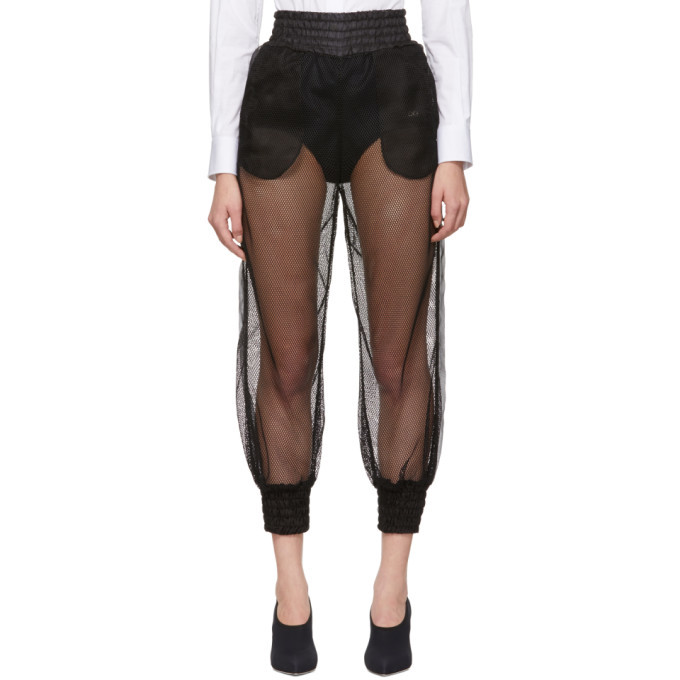 Dolce and Gabbana Black Mesh Lounge Pants Dolce & Gabbana