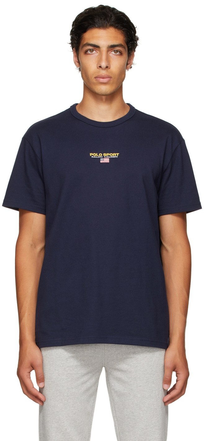 Polo Ralph Lauren Navy 'Polo Sport' Logo T-Shirt Polo Ralph Lauren